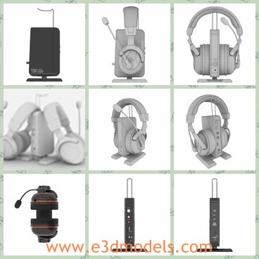 3d model the headphones - This is a 3d model of the headphone,which is common and convenient.The model is made by hand with loving care in Modo to look as much like the real thing as possible, with the real object in hand as reference.
