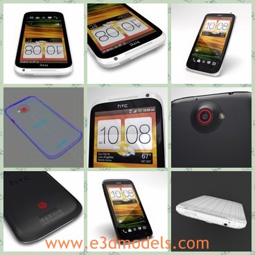 3d model the HTC phone - THis is a 3d model of the HTC phone,which is new and modern.The model is made in China and very popular in Chinese market.