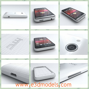3d model the HTC phone - THis is a 3d model of the phone of HTC,which is a famous brand in China.The model is very popular in China.