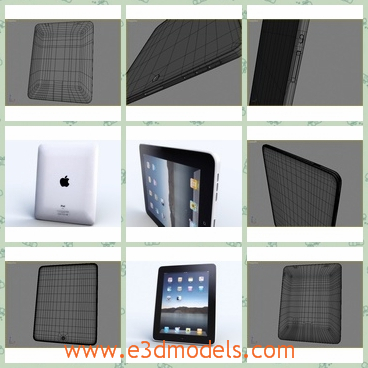 3d model the ipad - This is a 3d model of the iPad,which is made in high quality.The model is common and popular among young people.