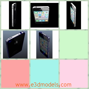 3d model the iPhone 4 - This is a 3dmodel of the somewhat detailed iPhone4. The texture is not perfect, however, this model is really good for a medium-to-long shot but alright up close.