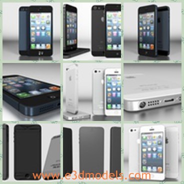 3d model the iPhone 5 - THis is a 3d model of the iPhone 5,which is the most popular and luxury phone recently.