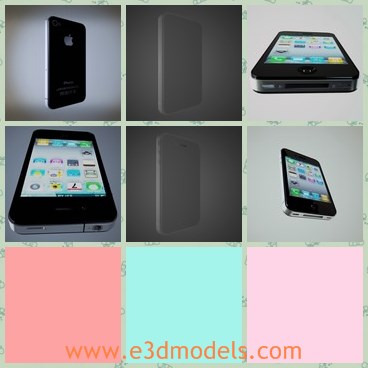 3d model the iPhone - This is a 3d model of the iPhone,which is accurate and made in details.The phone is made in USA,which is so famous and expensive.