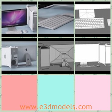 3d model the keyboard - This is a 3d model of the keyboard,which is new and made for apple computer.The model is made with good quality.