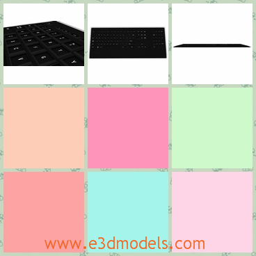 3d model the keyboard - This is a 3d model of the keyboard,which is the part of the computer.This is to preserve the materials, but the model can be exported to many different formats.