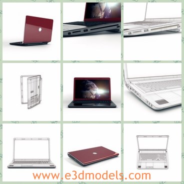 3d model the laptop - This is a 3d model of the laptop,which is modern and popular.The model is famous and made with high quality.