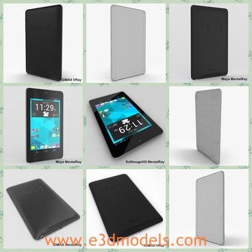 3d model the mobile phone - This is a 3d model of the mobile phone,which is new and black.The phone is modern and popular.