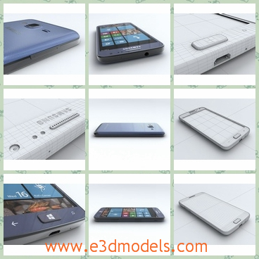 3d model the mobile phone of Samsung - This is a 3d model of the mobile phone of Samsung,which is bigger than other phones.The model is famous around the world.