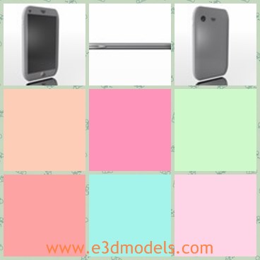 3d model the mobilephone - This is a 3d model of the mobilephone,which is the touchscreen one.The phone is made with good quality and very popular.
