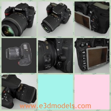 3d model the nikon camera - This is a 3d model the Nikon camera,which is black and popular in the Chinese market.The camera is used and realistic.