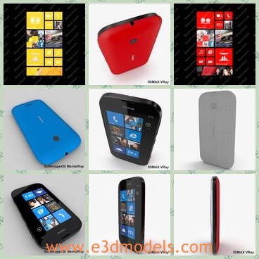 3d model the Nokia phone - This is a 3d model of the Nokia phone,which is popular and made with good quality.The phone is characterized by good quality,water resistance and corrosion prevention.