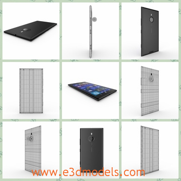 3d model the Nokia phone in black - This is a 3d model the the Nokia phone in black,which is large but light to hold.THe model is thin and the color is outstanding.