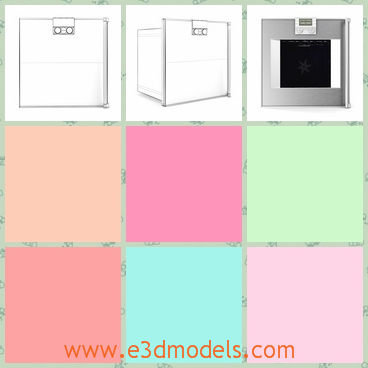 3d model the oven in the kitchen - This is a 3d model of the oven in the kitchen,which is modern and made popular in so many families.