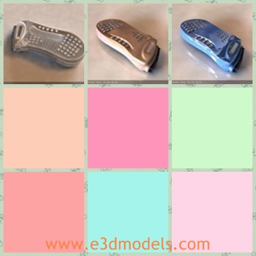 3d model the phone - THi is a 3d model of the phone,which is made in the feet shape.The model is old and antique.