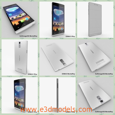 3d model the phone in white - This is a 3d model of the phone in white,which is modern and the model is nicely organized, has correct names for all objects.