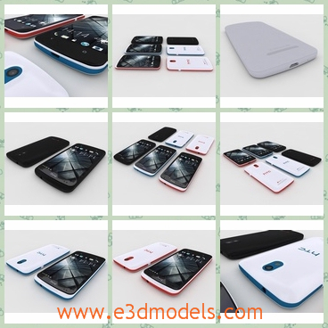 3d model the phone of HTC - This is a 3d model of the phone of HTC,which is black in the surface but black in the back.The phone is made in China and it is so popular amongst the young people.
