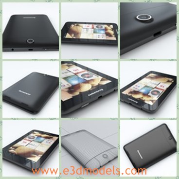 3d model the phone of Lenovo - This is a 3d model of the phone of Lenovo,which is the famous and popular brand in China and many people,old and yound, use it.