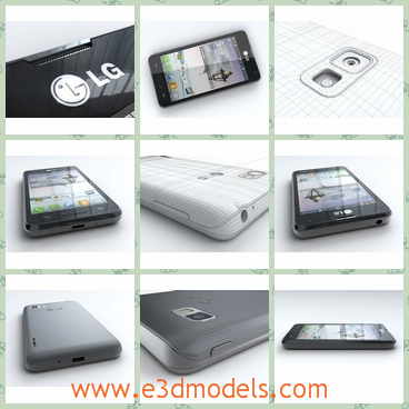 3d model the phone of LG - THis is a 3d model of the phone of LG,which is the type in 2008.The model is popular and famous in the world.
