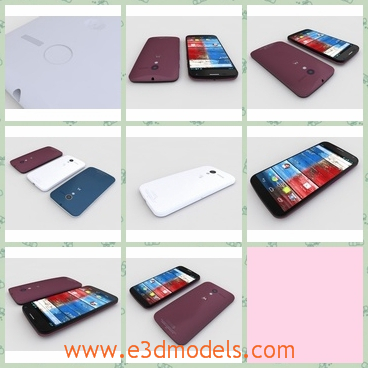 3d model the phone of Motorola - This is a 3d model of the phone of Motorola,which was made in 2013 and the model is popular around the world.