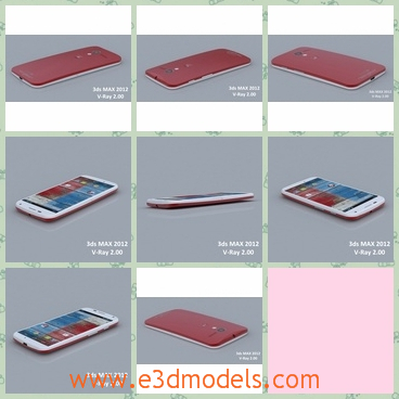 3d model the phone of Motorola - This is a 3d model of the phone of Motorola,which is large and popular in the world.