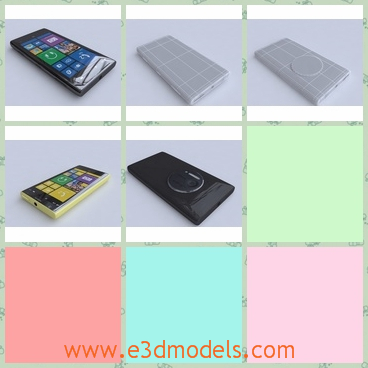 3d model the Phone of Nokia - This is a 3d model of the phone of Nokia,which is modern and common.The model has several different colors.