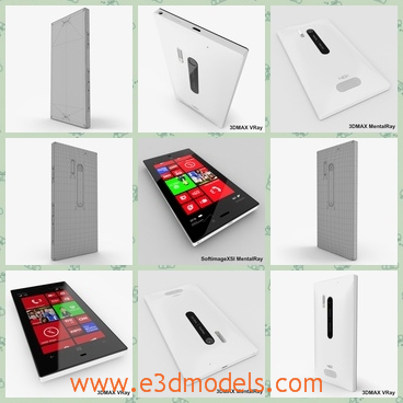 3d model the phone of Nokia - This is a 3d model of the phone of Nokia,which is the new product.The model is square and large.