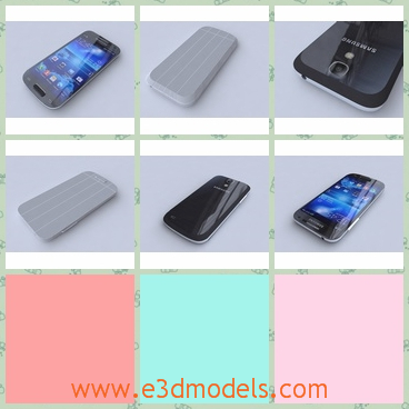 3d model the phone of Samsung - This is a 3d model of the phone of Samsung,which is black and popular among the young people.