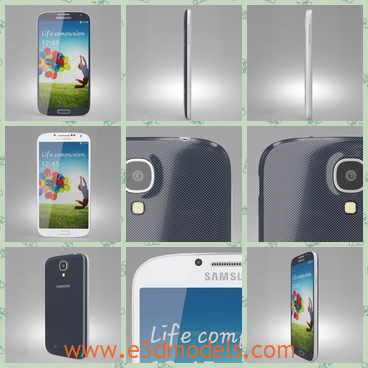 3d model the phone of Samsung - This is a 3d model of the phone of Samsung,which is the brand of Korea and the model was made in high quality.