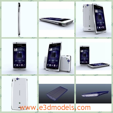 3d model the phone of Xperia - This is a 3d model of the phone of Xperia,which is made in high quality and expensive.
