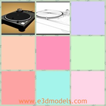 3d model the record player - THis is a 3d model of the record player,which is a turntable.All components of turntable are separate, parented ingly, and easily animatable.All components individually named