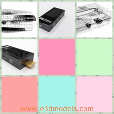 3d model the remote plug - This is a 3d model of the remote plug,which is black and popular.