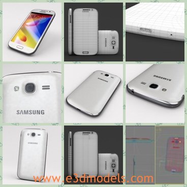 3d model the Samsung phone - This is a 3d model of the Samsung phone,which is modern and popular among young people.