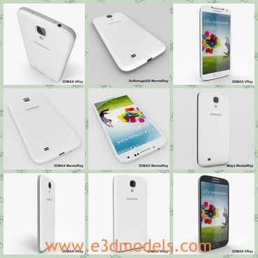 3d model the Samsung phone - This is a 3d model of the Samsung phone,which is white and popular in Korean and other countries.