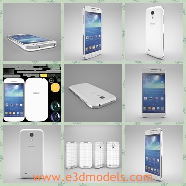 3d model the samsung phone - This is a 3d model of the Samsung Galaxy S4,which is the famous phone in the world and many young people love it very much.