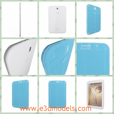 3d model the Samsung phone in Galaxy type - This is a 3d model of the Samsung phone,which is coverd with blue and the body is big but not heavy to hold.