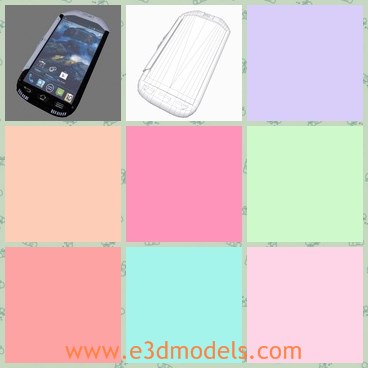3d model the smartphone - This is a 3d model of the smartphone,which is made with touchscreen.The model is popular in many countries.