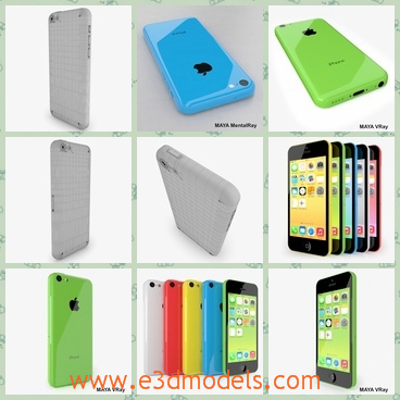 3d model the smartphone in different colors - This is a 3d model of the smartphone in different colors,which is not big but easy to carry.The model is nicely organized, has correct names for all objects and has good topology.