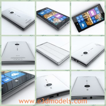 3d model the smartphone of Nokia - This is a 3d model of the smartphone of Nokia,which is white and in high quality.The model is popular among young people.