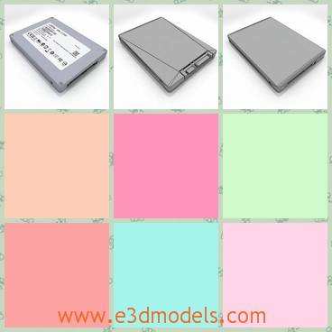 3d model the storage in computer - This is a 3d model of the hard disk in computer,which is the essencial part of the computer.