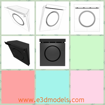 3d model the tool in the kitchen - This is a 3d model of the tool in the kitchen,which is black and modern.The model is made in details.