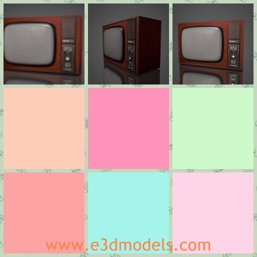 3d model the TV set - This is a 3d model of the TV set,which is old and abandoned.The TV is popular in China in 1970s.