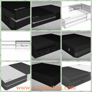3d model the video box - This is a 3d model of the video box,which is big and black.The model is made for any games,which is made according to real ones.