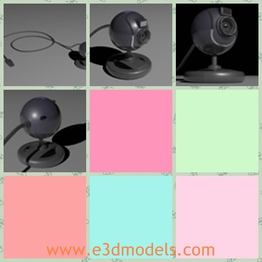 3d model the webcam - This is a 3d model of the webcam,which is usually presented with computer.The model is made by the new concept.