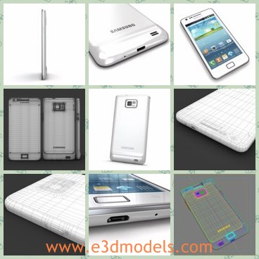 3d model the white phone - This is a 3d model of the white phone,which is detailed and popular in Korea and other countries.