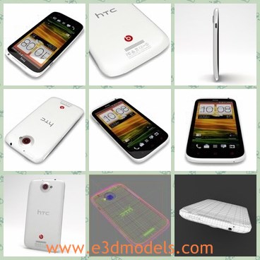 3d model the white phone - This is a 3d model of the white phone,which is the popular one in Chinese market.The phone is light and made with good quality.