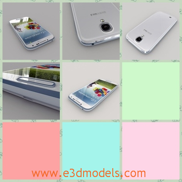 3d model the white phone of Galaxy - This is a 3d model of the white phone of Galaxy,whihc is bigger than other phones.The model is popular in China and in Korea.