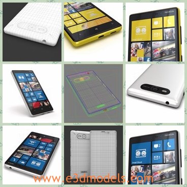 3d model the yellow phone - This is a 3d model of the yellow phone,which is detailed and made with good quality.