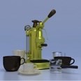 3d model the coffee machine