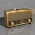 3d model the table radio