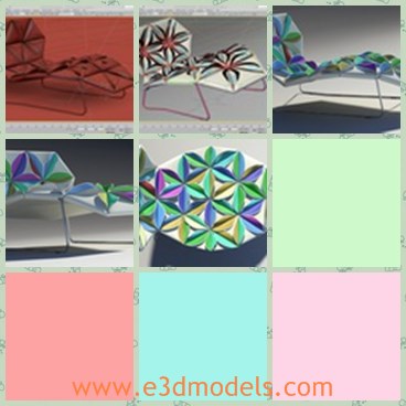 3d model deck chair - This is a 3d model of the deck chair,which is designed to lie on it when people rest in the beach.